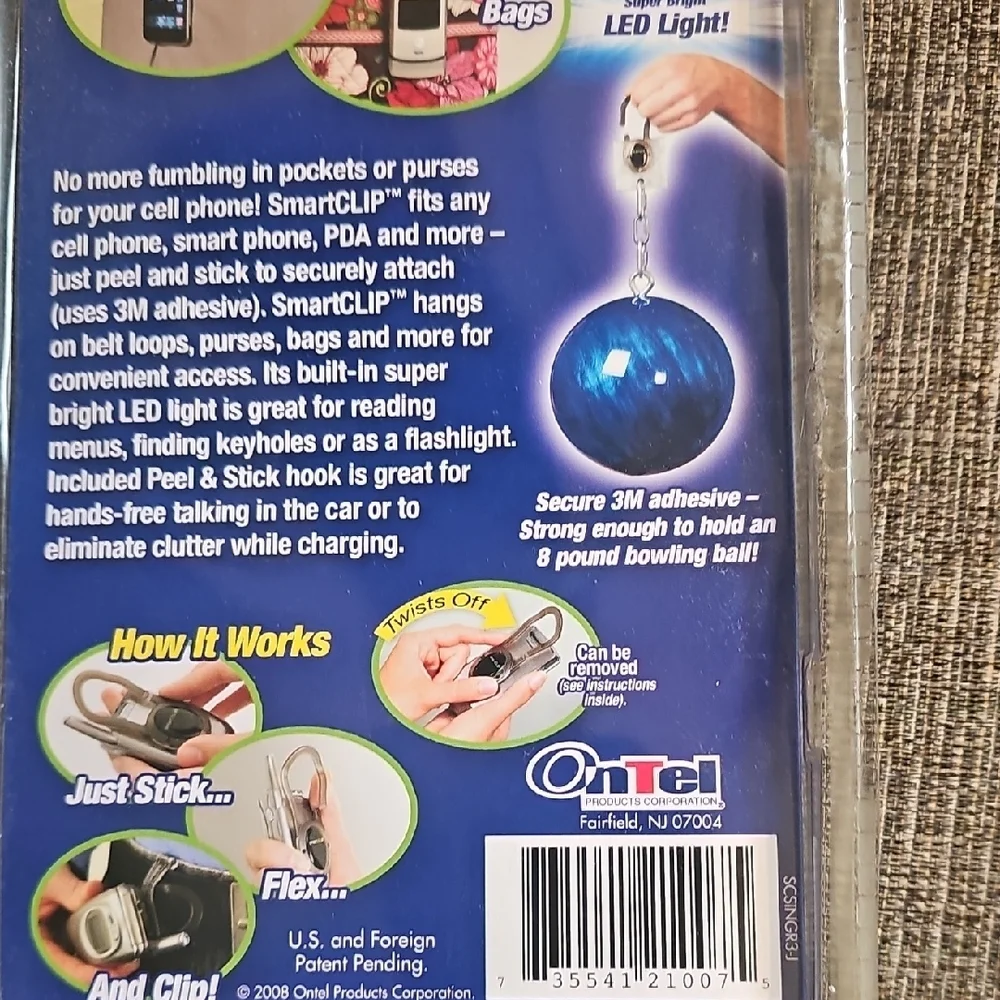 As Seen On TV NEW Deluxe Cell Phone Smart Clip Holder - Silver